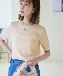 ROPE' PICNIC | スパークナイロンハーフスリーブニットプルオーバー(ニット/セーター)