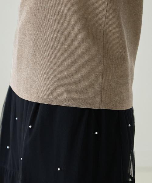 ROPE' PICNIC（ロペピクニック）の「スパークナイロンハーフスリーブニットプルオーバー（ニット/セーター・レディース・その他2/ベージュ・38）」の20枚目の写真