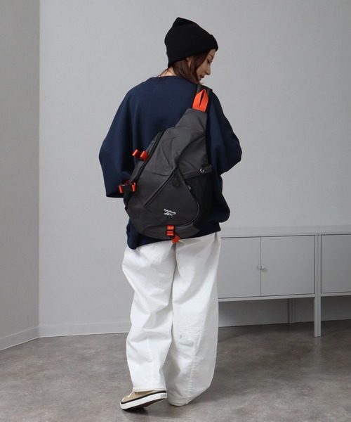 Reebok（リーボック）の「【Reebok/リーボック】ワンショルダーボディバッグ（ショルダーバッグ・メンズ・ブラック/アイボリー/チャコール・FREE）」の10枚目の写真