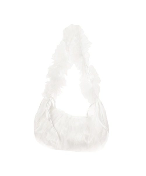 fifth（フィフス）の「チュールフリルショルダーバッグ（ショルダーバッグ・レディース・ホワイト/ブラック/グレー・FREE）」の6枚目の写真