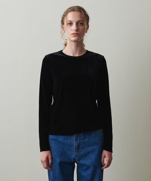 セール】＜Steven Alan＞ベロア ロングスリーブ プルオーバー（T