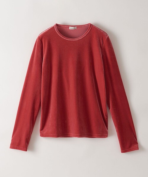 Steven Alan（スティーブンアラン）の「＜Steven Alan＞ベロア ロングスリーブ プルオーバー（Tシャツ/カットソー・レディース・ライトグレー/レッド/ネイビー/ブラック・FREE）」の18枚目の写真