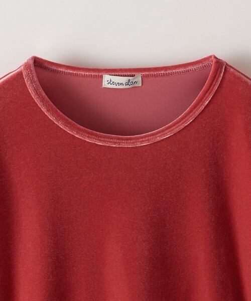 Steven Alan（スティーブンアラン）の「＜Steven Alan＞ベロア ロングスリーブ プルオーバー（Tシャツ/カットソー・レディース・ライトグレー/レッド/ネイビー/ブラック・FREE）」の20枚目の写真