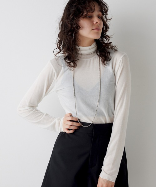 THE PAUSE(ザ ポーズ)の「【THE PAUSE】タートルネックプルオーバー(Tシャツ/カットソー・レディース・モカ/ライトグレー/ブラック/オフホワイト・FREE)」の21枚目の写真