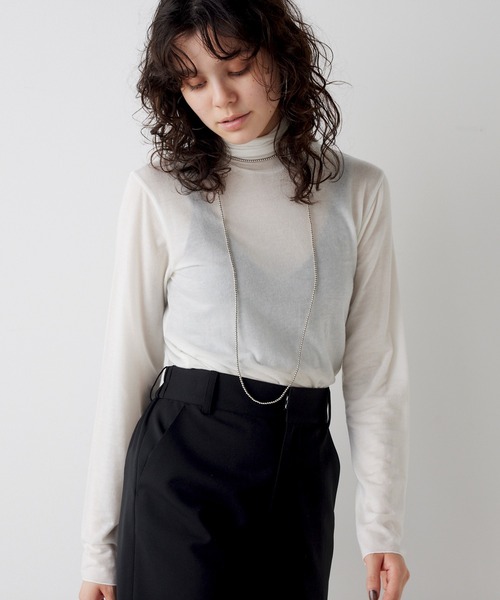 THE PAUSE(ザ ポーズ)の「【THE PAUSE】タートルネックプルオーバー(Tシャツ/カットソー・レディース・モカ/ライトグレー/ブラック/オフホワイト・FREE)」の17枚目の写真
