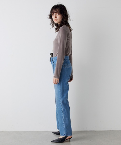 THE PAUSE(ザ ポーズ)の「【THE PAUSE】タートルネックプルオーバー(Tシャツ/カットソー・レディース・モカ/ライトグレー/ブラック/オフホワイト・FREE)」の12枚目の写真