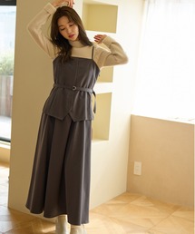 mysty woman | セットアップ風キャミワンピース  140875(ワンピース)