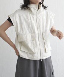 VENCEEXCHANGE | パールタフタスタンドベスト(ノーカラージャケット)