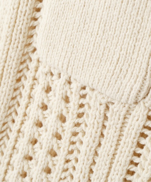 N.（N. Natural Beauty Basic）（エヌエヌナチュラルビューティーベーシック）の「◆クルーネックポケットニットベスト（ベスト・レディース・イエロー/オレンジ/オフホワイト・MEDIUM）」の18枚目の写真