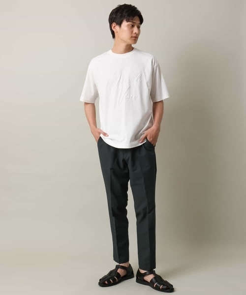 a.v.v（アーヴェヴェ）の「【イージーケアな涼感素材】シアサッカーイージースマートスラックス（スラックス・メンズ・チャコールグレー/ネイビー・46/48/50/44）」の4枚目の写真