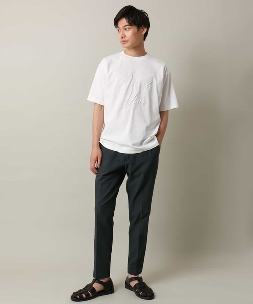 a.v.v（アーヴェヴェ）の「【イージーケアな涼感素材】シアサッカーイージースマートスラックス（スラックス・メンズ・チャコールグレー/ネイビー・46/48/50/44）」の5枚目の写真