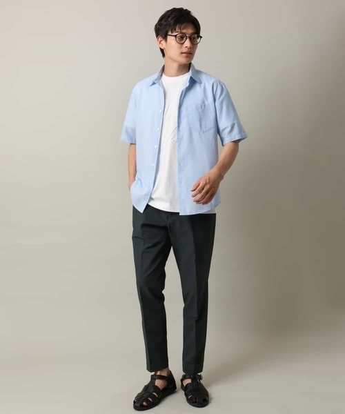 a.v.v（アーヴェヴェ）の「【イージーケアな涼感素材】シアサッカーイージースマートスラックス（スラックス・メンズ・チャコールグレー/ネイビー・46/48/50/44）」の6枚目の写真