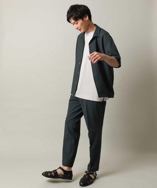 a.v.v（アーヴェヴェ）の「【イージーケアな涼感素材】シアサッカーイージースマートスラックス（スラックス・メンズ・チャコールグレー/ネイビー・46/48/50/44）」の11枚目の写真