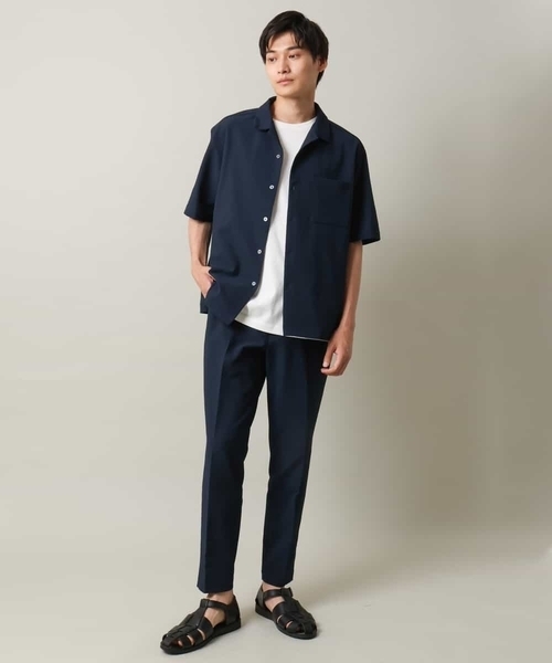 a.v.v（アーヴェヴェ）の「【イージーケアな涼感素材】シアサッカーイージースマートスラックス（スラックス・メンズ・チャコールグレー/ネイビー・46/48/50/44）」の14枚目の写真