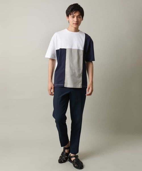 a.v.v（アーヴェヴェ）の「【イージーケアな涼感素材】シアサッカーイージースマートスラックス（スラックス・メンズ・チャコールグレー/ネイビー・46/48/50/44）」の19枚目の写真