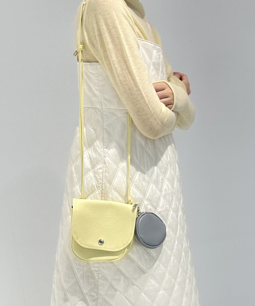blancle(ブランクレ)の「【BLANCLE FOR LULU】別注 flap shoulder bag(ショルダーバッグ・レディース・イエロー・FREE)」の1枚目の写真
