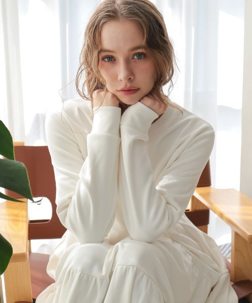 セール】裏起毛ティアードワンピース（ワンピース）｜DONOBAN