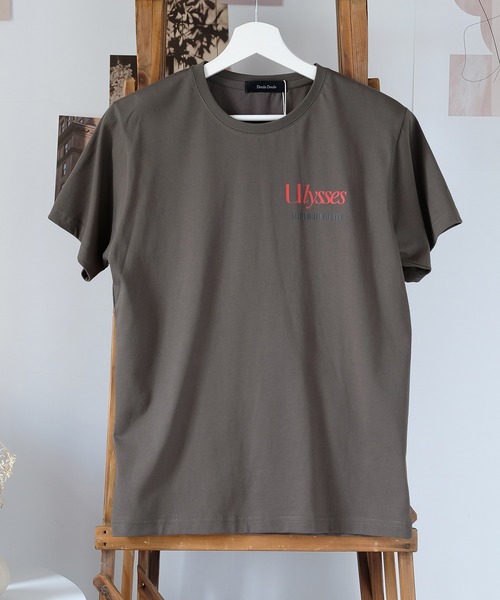 Girly Doll（ガーリードール）の「オリジナルプリントグラフィックロゴTシャツ（Tシャツ/カットソー・レディース・ダークグレー/ピンク/ベージュ・F）」の4枚目の写真
