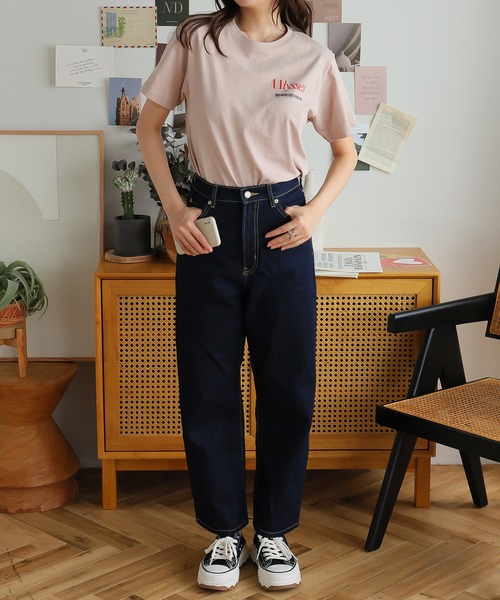Girly Doll（ガーリードール）の「オリジナルプリントグラフィックロゴTシャツ（Tシャツ/カットソー・レディース・ダークグレー/ピンク/ベージュ・F）」の11枚目の写真