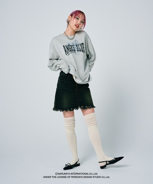 PAGEBOY（ページボーイ）の「<PAGEBOY×ANGEL BLUE>デニムミニスカート（スカート・レディース・ブラック/ブルー・FREE）」の11枚目の写真