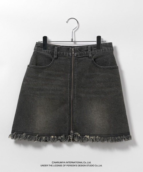 PAGEBOY（ページボーイ）の「<PAGEBOY×ANGEL BLUE>デニムミニスカート（スカート・レディース・ブラック/ブルー・FREE）」の17枚目の写真