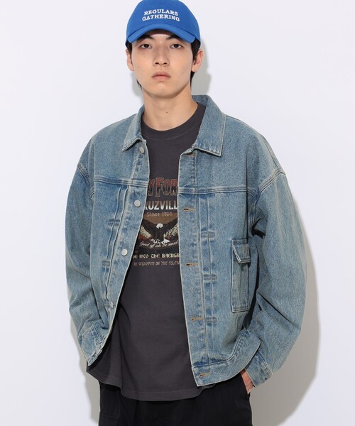 BEAMS HEART（ビームスハート）の「GMS インディゴ デニム ジャケット（デニムジャケット・メンズ・インディゴブルー・SMALL/MEDIUM/LARGE）」の4枚目の写真