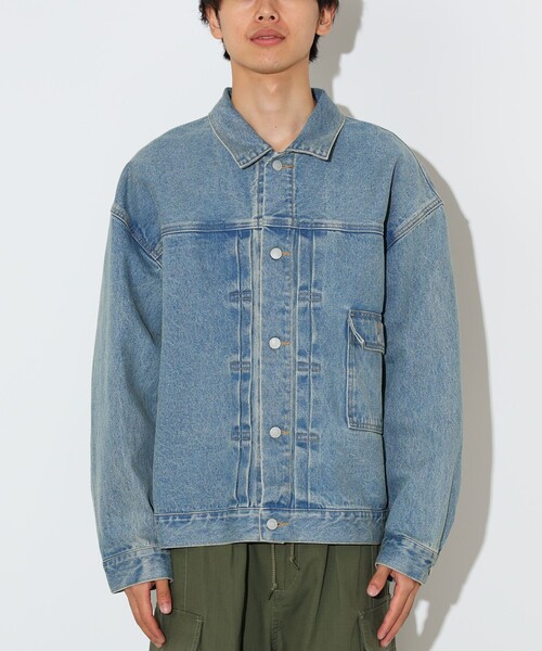 BEAMS HEART（ビームスハート）の「GMS インディゴ デニム ジャケット（デニムジャケット・メンズ・インディゴブルー・SMALL/MEDIUM/LARGE）」の6枚目の写真