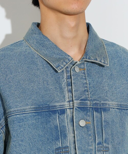 BEAMS HEART（ビームスハート）の「GMS インディゴ デニム ジャケット（デニムジャケット・メンズ・インディゴブルー・SMALL/MEDIUM/LARGE）」の9枚目の写真