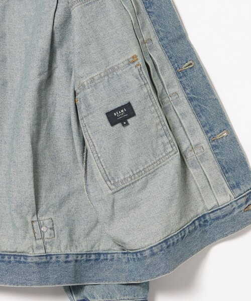 BEAMS HEART（ビームスハート）の「GMS インディゴ デニム ジャケット（デニムジャケット・メンズ・インディゴブルー・SMALL/MEDIUM/LARGE）」の13枚目の写真