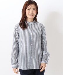 コットン丸衿 ブラウス
