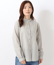 コットン丸衿 ブラウス
