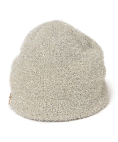 SHIPS（シップス）の「perah:ラメ ニット キャップ（ニットキャップ/ビーニー・レディース・オフホワイト/ブラック・ONE SIZE）」の4枚目の写真