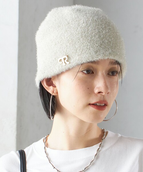 SHIPS（シップス）の「perah:ラメ ニット キャップ（ニットキャップ/ビーニー・レディース・オフホワイト/ブラック・ONE SIZE）」の10枚目の写真
