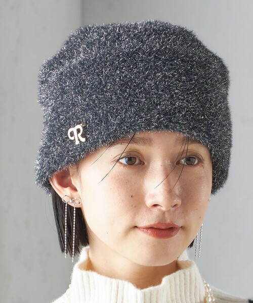 SHIPS（シップス）の「perah:ラメ ニット キャップ（ニットキャップ/ビーニー・レディース・オフホワイト/ブラック・ONE SIZE）」の14枚目の写真