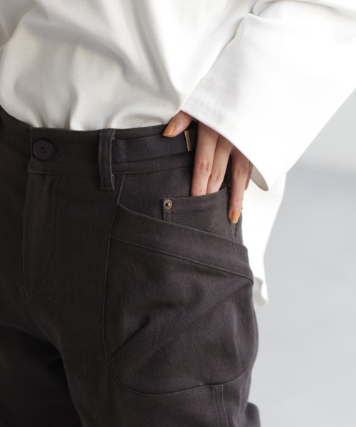 HUG.U(ハグユー)の「カーゴパンツ(カーゴパンツ・レディース・ダークグレー/ブラック/カーキ・FREE)」の20枚目の写真