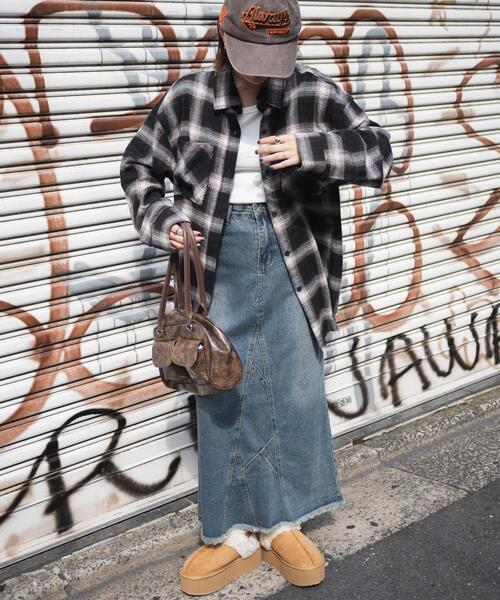 WEGO(ウィゴー)の「WEGO/厚底フェイクムートンサボ(スリッポン・レディース・ブラック/ベージュ/その他1・LARGE/MEDIUM)」の12枚目の写真