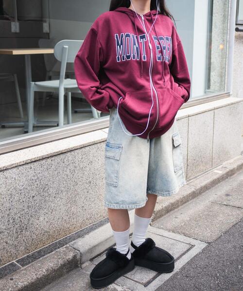 WEGO(ウィゴー)の「WEGO/厚底フェイクムートンサボ(スリッポン・レディース・ブラック/ベージュ/その他1・LARGE/MEDIUM)」の14枚目の写真