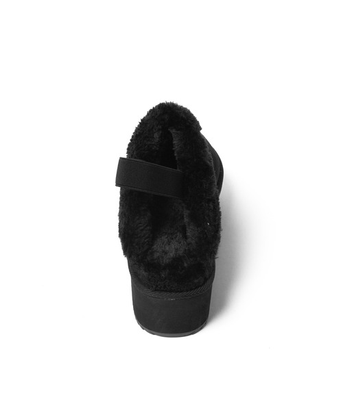 WEGO(ウィゴー)の「WEGO/厚底フェイクムートンサボ(スリッポン・レディース・ブラック/ベージュ/その他1・LARGE/MEDIUM)」の9枚目の写真