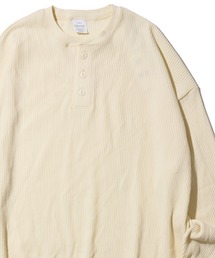 【SEABEES/シービーズ】THERMAL PIGMENT HENRY NECK T-SHIRT / サーマルピグメントヘンリーネックTシャツ