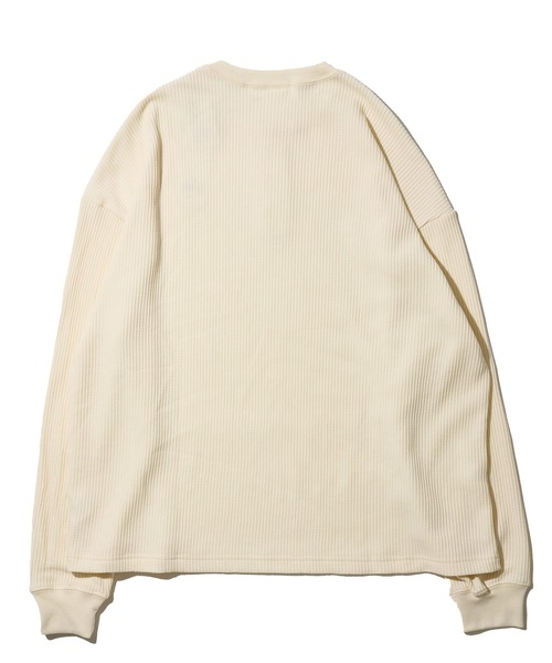 ADPOSION（アドポーション）の「【SEABEES/シービーズ】THERMAL PIGMENT HENRY NECK T-SHIRT / サーマルピグメントヘンリーネックTシャツ（Tシャツ/カットソー・メンズ・オリーブ/アイボリー/ブラック/グレー/チャコールグレー/ブラウン・MEDIUM/LARGE）」の10枚目の写真