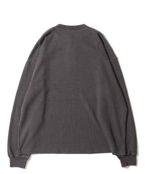 ADPOSION（アドポーション）の「【SEABEES/シービーズ】THERMAL PIGMENT HENRY NECK T-SHIRT / サーマルピグメントヘンリーネックTシャツ（Tシャツ/カットソー・メンズ・オリーブ/アイボリー/ブラック/グレー/チャコールグレー/ブラウン・MEDIUM/LARGE）」の13枚目の写真