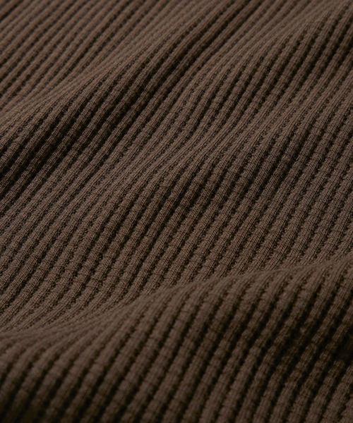 ADPOSION(アドポーション)の「【SEABEES/シービーズ】THERMAL PIGMENT HENRY NECK T-SHIRT / サーマルピグメントヘンリーネックTシャツ(Tシャツ/カットソー・メンズ・オリーブ/アイボリー/ブラック/グレー/チャコールグレー/ブラウン・MEDIUM/LARGE)」の17枚目の写真