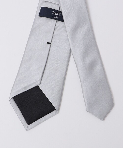 SHIPS Colors:シルバー サテン ソリッド タイ 2◇（ネクタイ）｜SHIPS