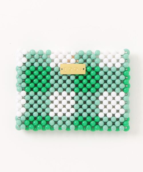 新品　ear PAPILLONNER イアパピヨネ カラビナ付きパス グリーン PEZ(ペッツ) ×ear】《牛革》カラビナ付きパス＆キーケース | ear