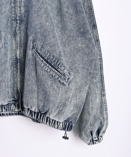 WESTSEA（ウエストシー）の「10.5oz インディゴ染 デニムフードジャケット ヴィンテージライク（デニムジャケット・メンズ・インディゴブルー/ブラック・L/M/XL）」の6枚目の写真