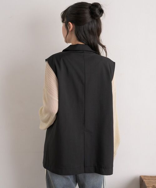 RETRO GIRL（レトロガール）の「【ゆるてろ】テーラーベスト（ベスト・レディース・ブラウン/チャコールグレー/ブラック・FREE）」の11枚目の写真