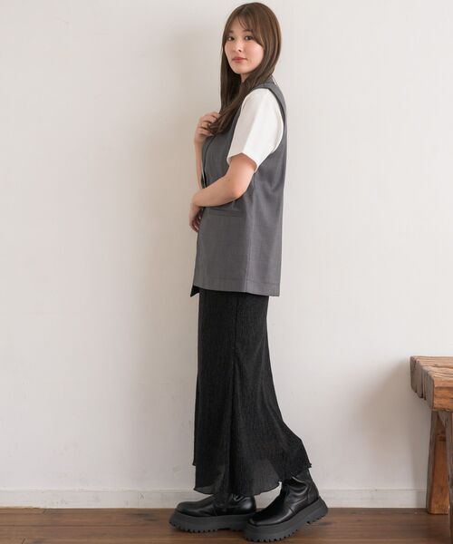 RETRO GIRL（レトロガール）の「【ゆるてろ】テーラーベスト（ベスト・レディース・ブラウン/チャコールグレー/ブラック・FREE）」の14枚目の写真