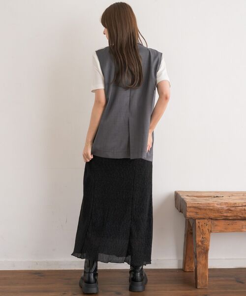 RETRO GIRL（レトロガール）の「【ゆるてろ】テーラーベスト（ベスト・レディース・ブラウン/チャコールグレー/ブラック・FREE）」の15枚目の写真