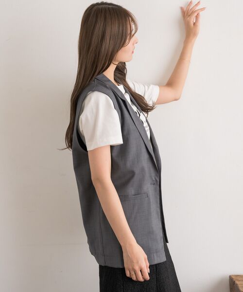 RETRO GIRL（レトロガール）の「【ゆるてろ】テーラーベスト（ベスト・レディース・ブラウン/チャコールグレー/ブラック・FREE）」の17枚目の写真