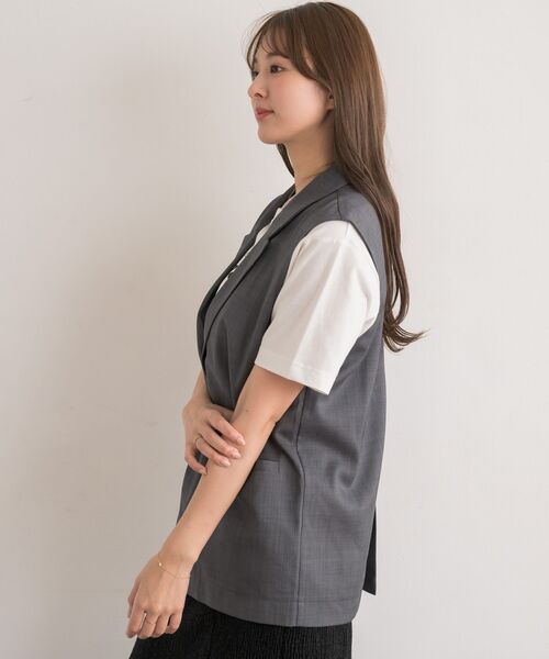 RETRO GIRL（レトロガール）の「【ゆるてろ】テーラーベスト（ベスト・レディース・ブラウン/チャコールグレー/ブラック・FREE）」の18枚目の写真